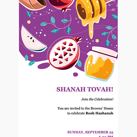Rosh Hashanah Open Event Invite